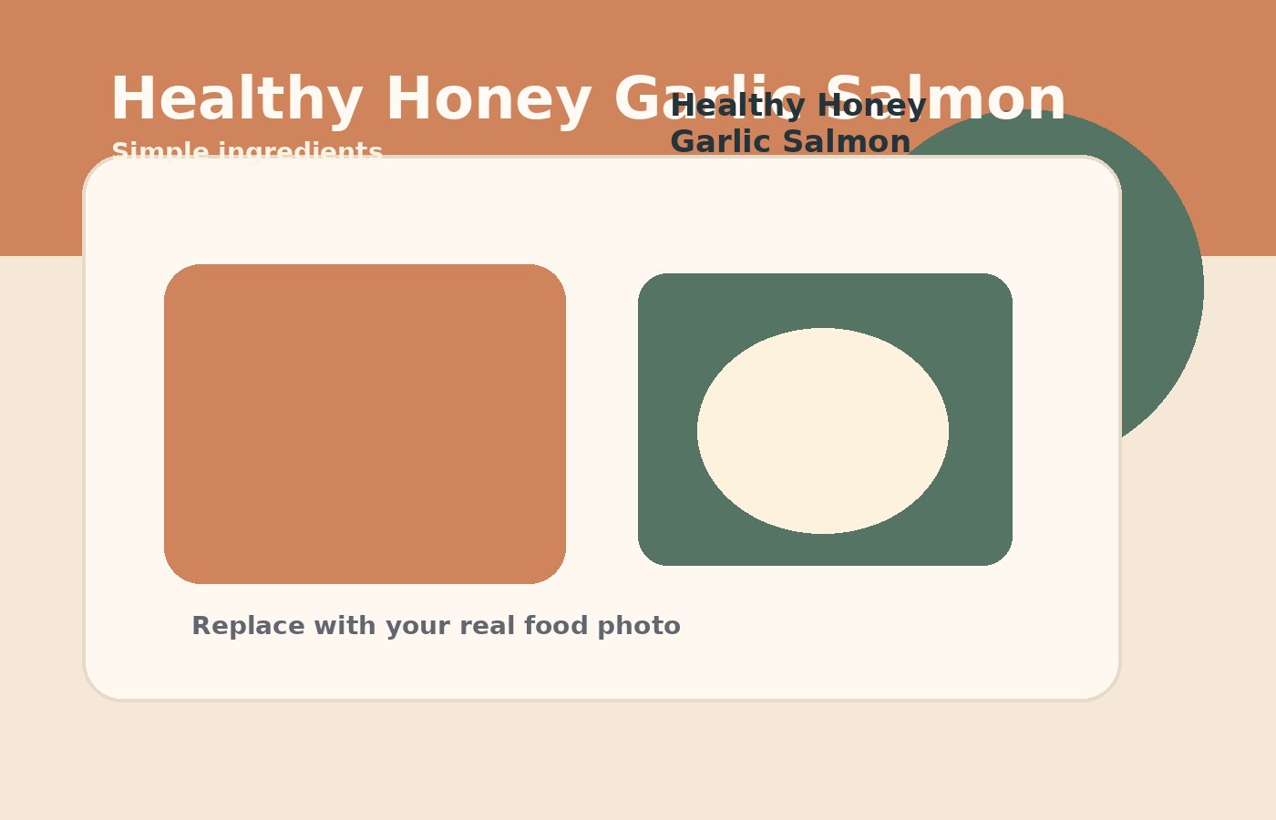 Healthy Honey Garlic Salmon ingredient or process photo