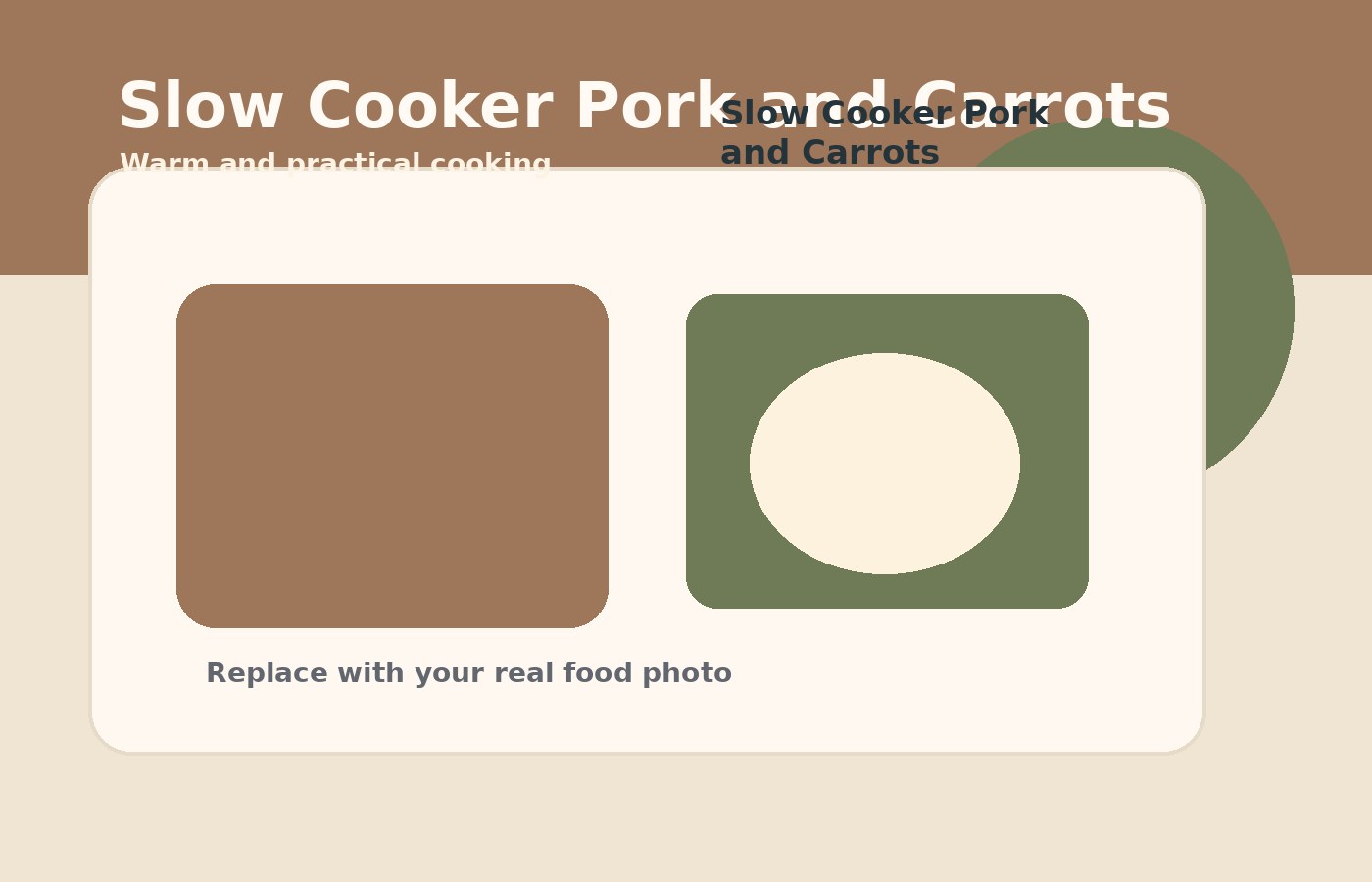 Slow Cooker Pork and Carrots final or process photo